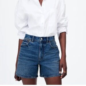 The Perfect Vintage Mid-Length Jean Short in Manton Wash Size 24